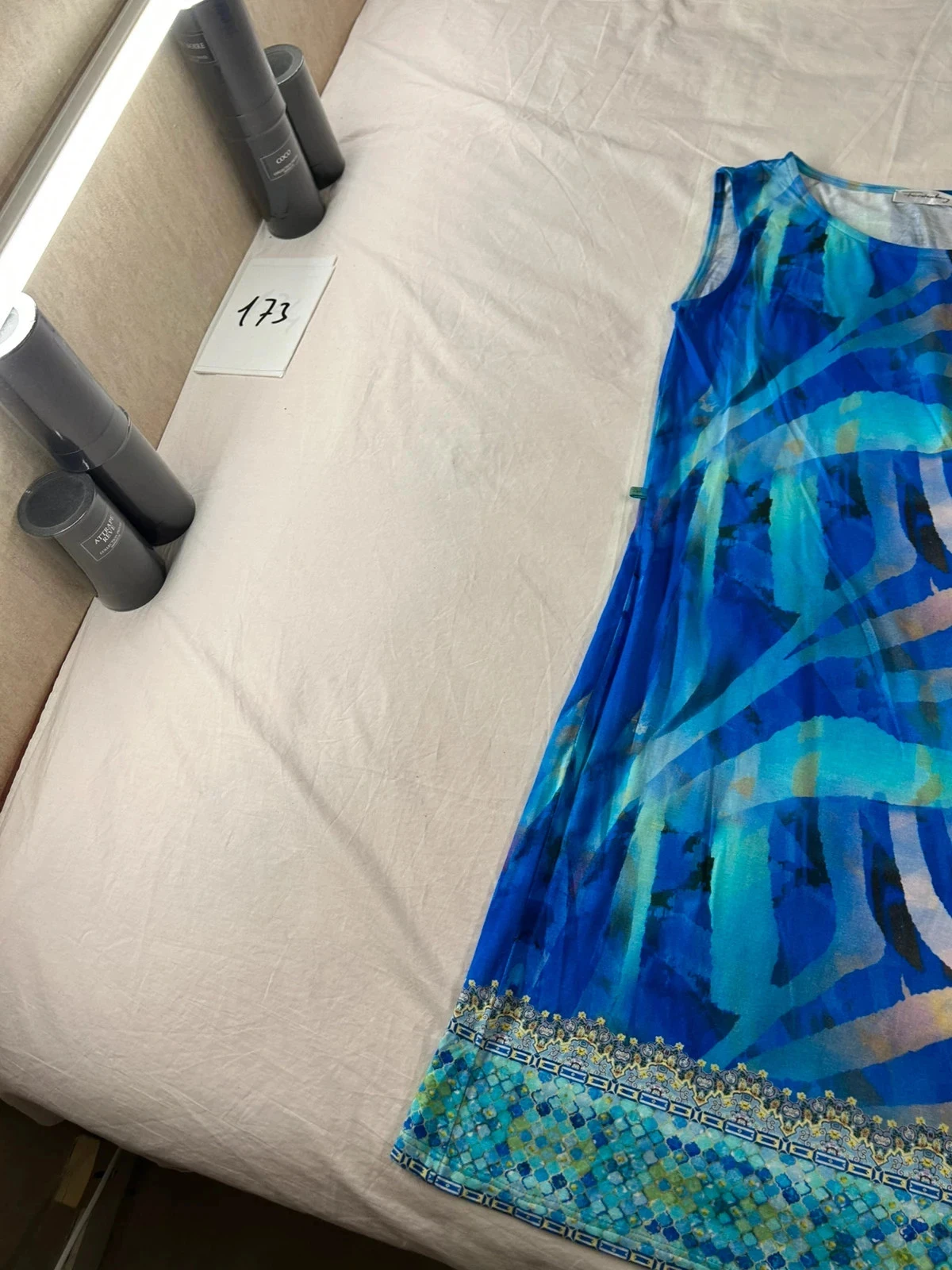 Vestido de verano azul multicolor furstenberg – photo 3